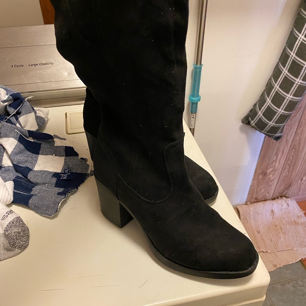 Black high boots